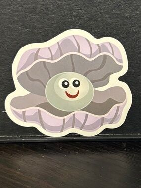 Calm with pearl sticker